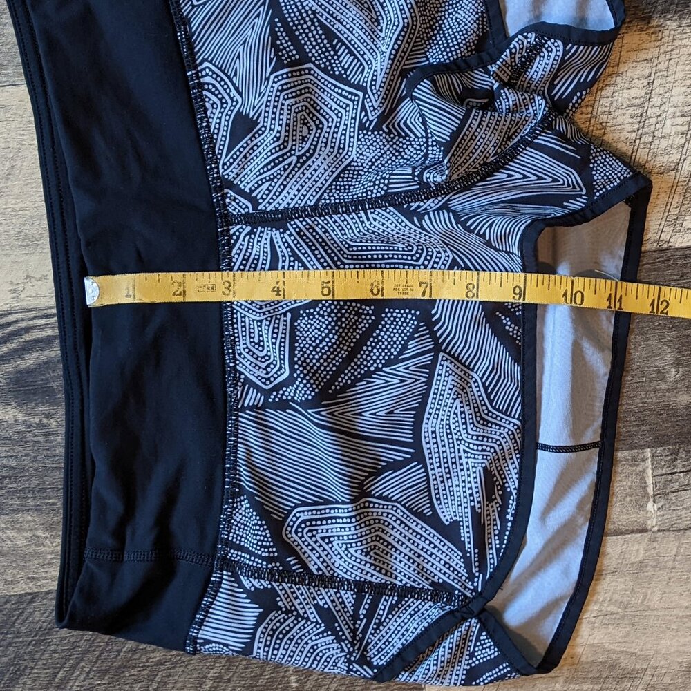 Lululemon Running Speed Shorts Black White - Picture 6 of 7